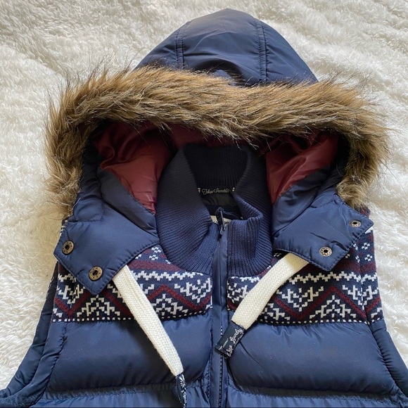 GO-TO-K-YO Brand Tokyo Laundry Navy Blue Puffer Vest Size: S - Picture 5 of 8